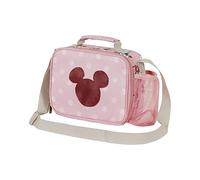 Disney Mickey Mouse Warm-Bolsa Portamerienda Kid, Rosa, 25 x 19 cm