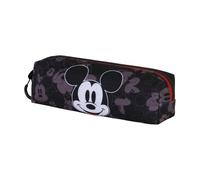 Disney Mickey Mouse Year-Estuche Portatodo Cuadrado Fan 2.2, Negro, 22 x 9 cm