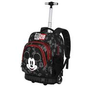 Disney Mickey Mouse Year-Mochila Trolley GTS FAN, Negro, 32 x 47 cm, Capacidad 30 L