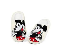 Disney Mickey Mouse Zapatillas de mujer Clubhouse Personaje Mercancía Gris Zapatillas de mula para damas Calzado de interior