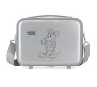 Disney Mickey Neceser Adaptable con Bandolera Gris 29x21x15 cms Rígido ABS 9,14L 0,6 kgs