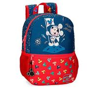Disney Mickey on The Moon Mochila Escolar Adaptable a Carro Azul 25x32x12 cms Poliéster 9,6L