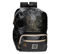 Disney Mickey Outline Mochila Escolar para Portátil 13,3" Negro 32x42x15 cms Poliéster 20,16L