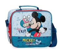 Disney Mickey Road Trip Neceser Adaptable con Bandolera Azul 23x20x9 cms Poliéster