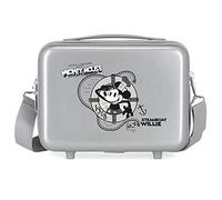 Disney 100 Mickey Steamboad Neceser Adaptable Gris 29x21x15 cms Rígido ABS 9,14L 0,63 kgs