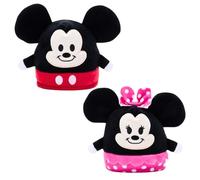 Disney Mickey y Minnie Mouse - Peluche Reversible súper Suave de 10 cm
