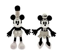 Disney Mickey y Minnie Mouse Steamboat Willie Plush Set - Disney100 - Peque o 10 1/4 pulgadas