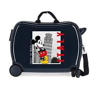 Disney Mickey y Minnie Travel The World Italy Maleta Infantil Azul 50x39x20 cms Rígida ABS Cierre de combinación Lateral 34L 1