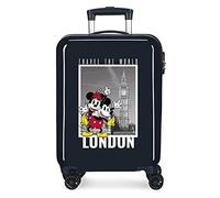 Trolley disney abs suitcase 55cm.4w mickey y minnie london navy a Talla única