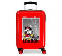 Trolley disney abs suitcase 55cm.4w mickey y minnie london rojo Talla única