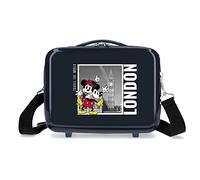 Disney Mickey y Minnie Travel the World London Neceser Adaptable Azul 29x21x15 cms Rígido ABS 9,14L 0,8 kgs