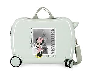 Disney Mickey y Minnie Travel The World New York Maleta Infantil Verde 50x39x20 cms Rígida ABS Cierre de combinación Lateral 34L 1
