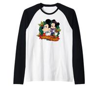 Disney Mickey's Christmas Carol Warmest Hearts Tiny Tim Camiseta Manga Raglan