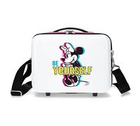 Disney Minnie Be Yourself - Traits, Neceser ABS Niñas, Blanco, 29x21x15 Cms