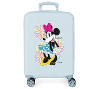 Disney Maleta de cabina Minnie Bold Rígida ABS 38x55x20 cm 35L 4 ruedas dobles Azul