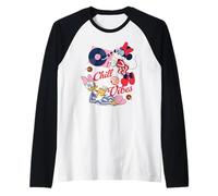 Disney Minnie & Daisy Pajamas and Popcorn PJs "Chill Vibes" Camiseta Manga Raglan