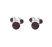 Disney Minnie EF00469SFEBL.PH - Pendientes para mujer bañados en plata, latón, Latón