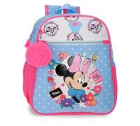 Disney Minnie Flowers Mochila, mochila escolar, compartimentada, tirados para asa, diferentes bolsillos de Joumma Bags