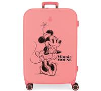 Disney Minnie Happiness Maleta mediana Rosa 48x70x28 cms Rígida ABS Cierre TSA integrado 79L 4,32 kgs 4 Ruedas dobles