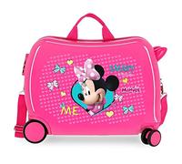 Disney Minnie Happy Helpers Maleta Infantil Rosa 50x38x20 cms Rígida ABS Cierre combinación 34L 2,3Kgs 4 Ruedas Equipaje de Mano