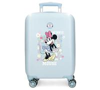 Disney Minnie Happy Maleta Infantil Rígida Cierre de combinación Lateral 4 Ruedas Equipaje de Mano está Fabricada en ABS, un Material rígido y Ligero.