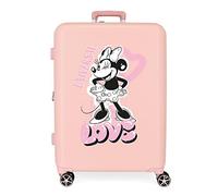 Disney Minnie Heart Maleta mediana Nude 48x70x26 cms Rígida ABS Cierre TSA integrado 88L 3