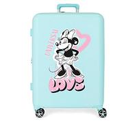 Trolley disney abs suitcase 70cm.w/exp. 4w.minnie heart turquoise Talla única