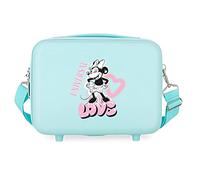 Disney Minnie Heart Neceser Adaptable Turquesa 29x21x15 cms Rígido ABS 9,14L 0,8 kgs