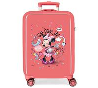 Maleta De Cabina Minnie Loving Life Rígida 55 Cm Coral
