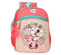 Disney Minnie Lovin Life Mochila Escolar Multicolor 27x33x11 cms Microfibra 9,8L