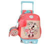 Disney Minnie Lovin Life Mochila Preescolar Adaptable a Carro Multicolor 21x25x10 cms Microfibra 5,25L