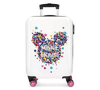 Disney Minnie Magic Maleta de cabina Blanco 37x55x20 cms Rígida ABS Cierre combinación 33L 2,8Kgs 4 Ruedas Dobles Equipaje de Mano