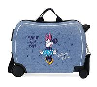 Disney Minnie Make it Rain Bows Maleta Infantil Azul 50x38x20 cms Rígida ABS Cierre de combinación Lateral 34L 1,8 kgs 4 Ruedas Equipaje de Mano