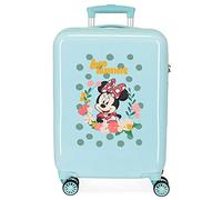 Disney Minnie Minnie Golden Days Maleta de Cabina Azul 38x55x20 cms Rígida ABS Cierre de combinación Lateral 34 2 kgs 4 Ruedas Dobles Equipaje de Mano