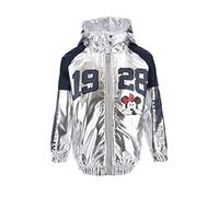 Disney Minnie Mouse Abrigo para Niñas, Chaqueta Cálida, Abrigo con Capucha para Niñas, Diseño Metalizada y Roja de Minnie Mouse, Talla 3 Años, Gris