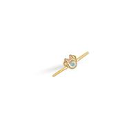 Disney Minnie Mouse - Anillo de cristal chapado en oro con plata de ley R901619TRCL-7