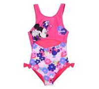 Disney Minnie Mouse Bañador para Niña, Bañador de una Pieza Floral, Natación Infantil, Talla 6 Años | Rosa