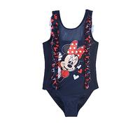 Disney Minnie Mouse Bañador para Niña, Bañador de Una Pieza, Talla 4 Años | Azul