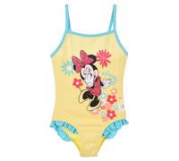 Disney Minnie Mouse Bañador para Niña, Diseño Floral Bañador de Una Pieza, Talla 6 Años | Amarillo