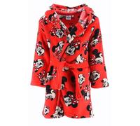 Disney Minnie Mouse Bata para Niñas, Bata de Casa Suave, Batin de Estar por Casa Infantil, Batin de Casa, Regalo para Niñas, Talla 8 Años | Rojo