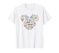 Disney Minnie Mouse Best Mum Ever Icon Flowers Mother's Day Camiseta