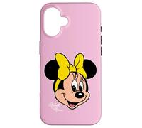 Disney Minnie Mouse Big Face Forward Character Trip Matching Carcasa para iPhone 16