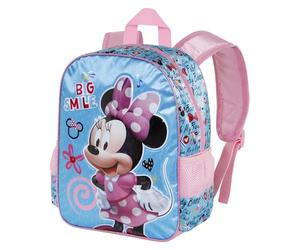 Disney Minnie Mouse Big Smile-Mochila Basic, Azul, 31 x 39 cm, Capacidad 18.2 L