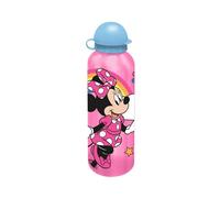 Disney Minnie Mouse Botella Reutilizable, Botella de Agua de Diseño de Acero Inoxidable para Niñas, Botella de Viaje, Capacidad 500 ml | Azul