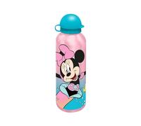 Disney Minnie Mouse Botella Reutilizable, Botella de Agua de Diseño de Acero Inoxidable para Niñas, Botella de Viaje, Capacidad 500 ml | Azul Oscuro