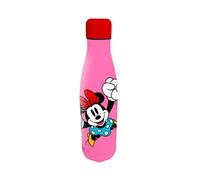 Disney Minnie Mouse Botella Reutilizable, Diseño Acero Inoxidable Botella de Agua para Niñas, Botella de Viaje, Capacidad 500 ml | Rosa