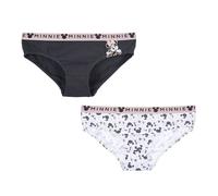 Disney Minnie Mouse Bragas para Mujer, Pack de 2 Bragas Slip, Algodón Elástico Suave, Braguita Clasica, Ropa Interior | Talla XL
