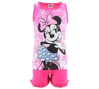 Disney Minnie Mouse Camiseta y Pantalón Corto para Niña, Diseño Minnie Pijama Conjunto 2 Piezas para Niñas, Incluye Caja de Regalo, Talla 5 Años | Fuchsia