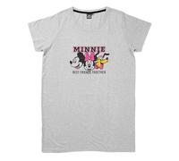 Disney Minnie Mouse Camisón para Mujer - Best Friends Together - Pijama Manga Corta Top Gris, gris, XL