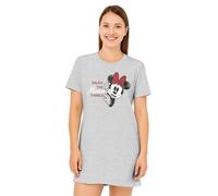 Disney Minnie Mouse Camisón para Mujer - Enjoy The Minnie Things Pijama Manga Corta Parte Superior Gris, gris, XL